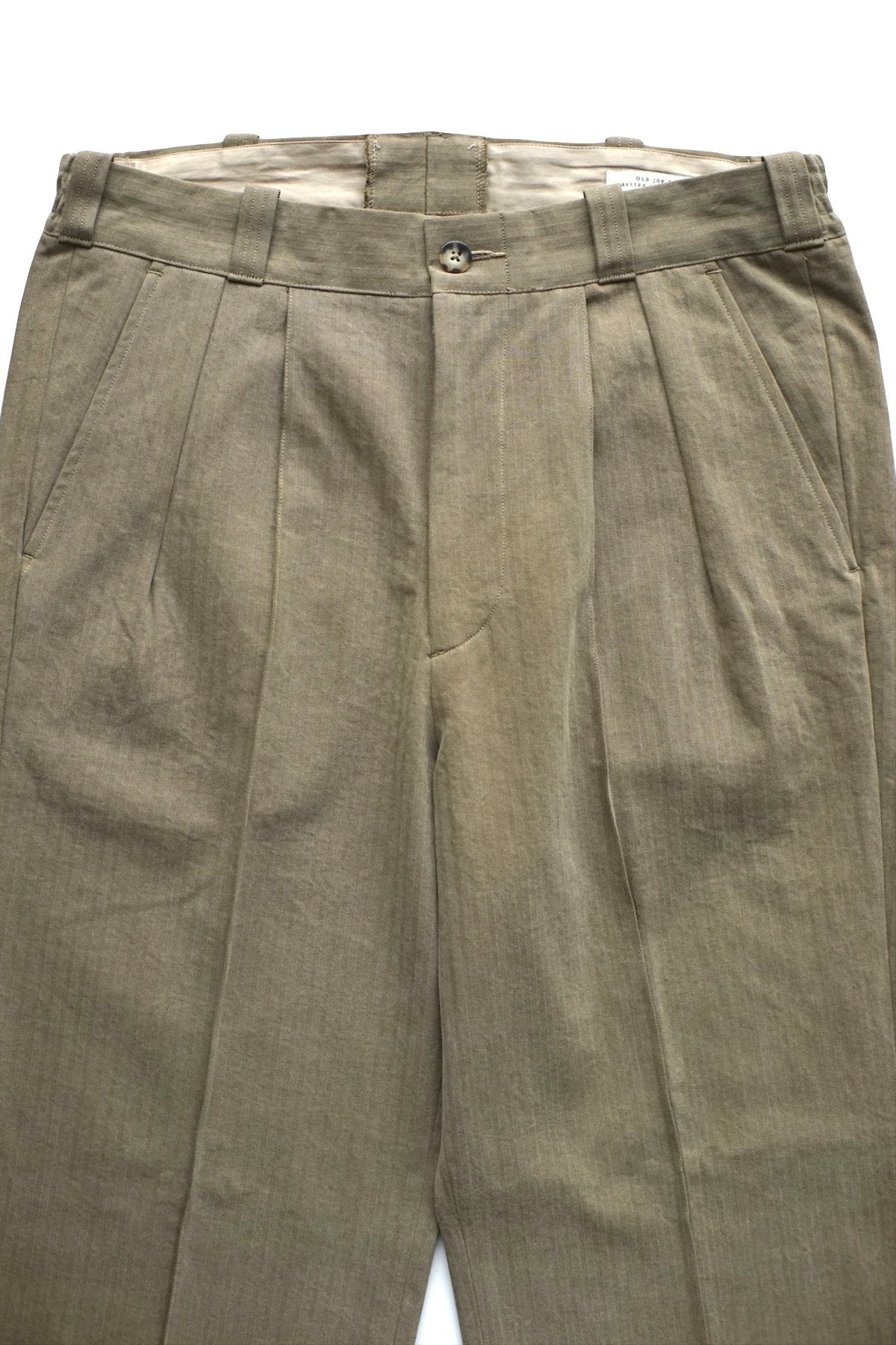 OLD JOE - FRONT TUCK ARMY TROUSER - SAHARA