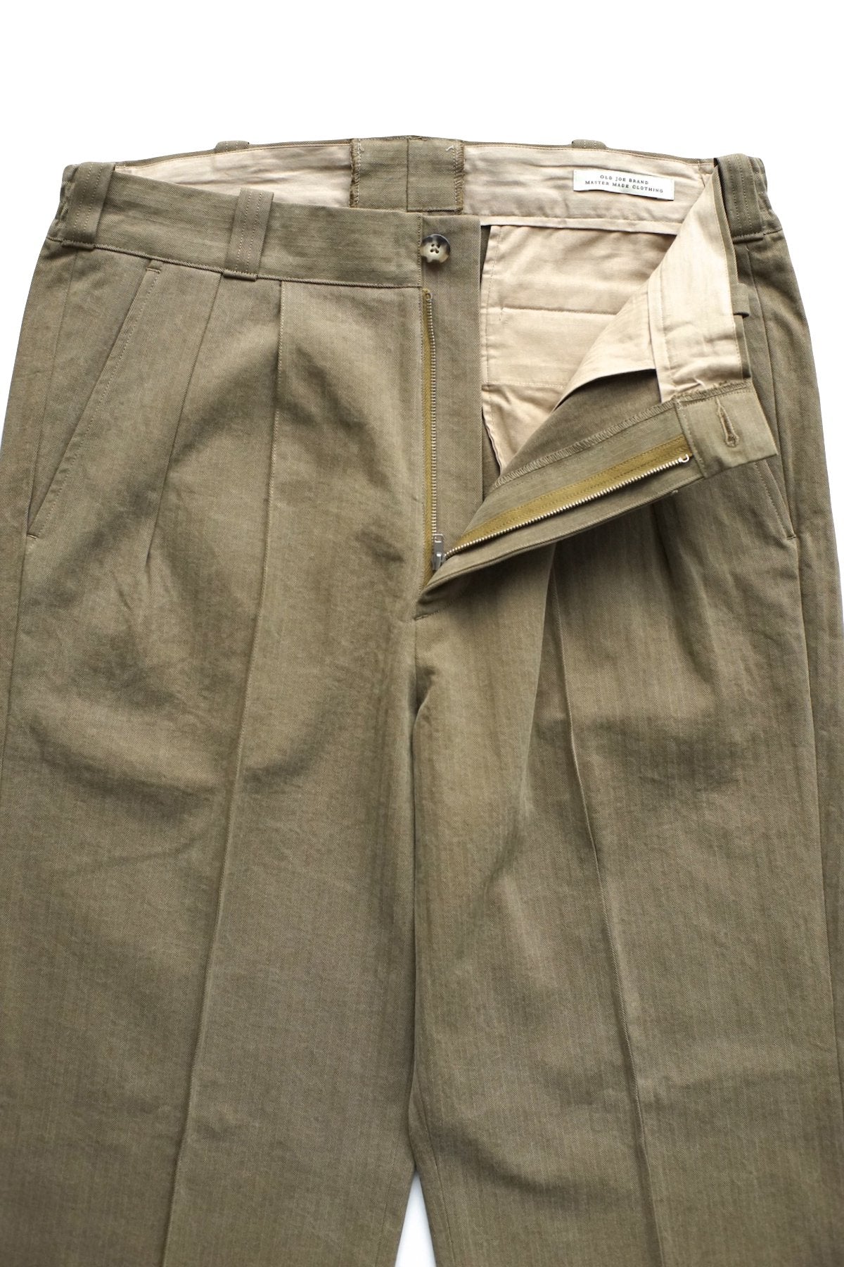 OLD JOE - FRONT TUCK ARMY TROUSER - SAHARA