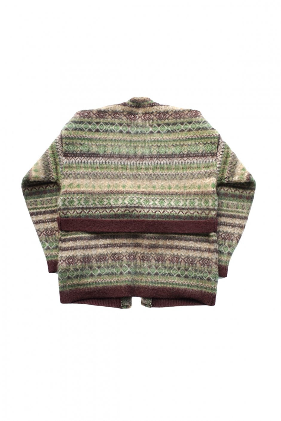 WRYHT - FAIR ISLE BELTED GAWN - FAIR ISLE PATTERN