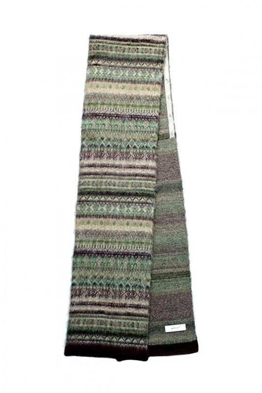 WRYHT - FAIR ISLE HOODED SCARF - FAIR ISLE PATTERN