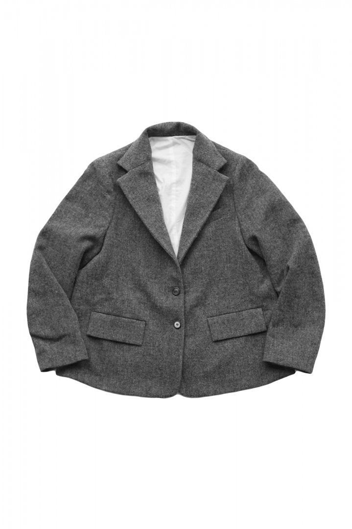 Bergfabel - LOOSE FARMER JACKET - GRAY HERRINGBONE