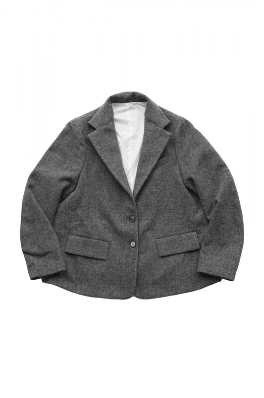 Bergfabel - LOOSE FARMER JACKET - GRAY HERRINGBONE