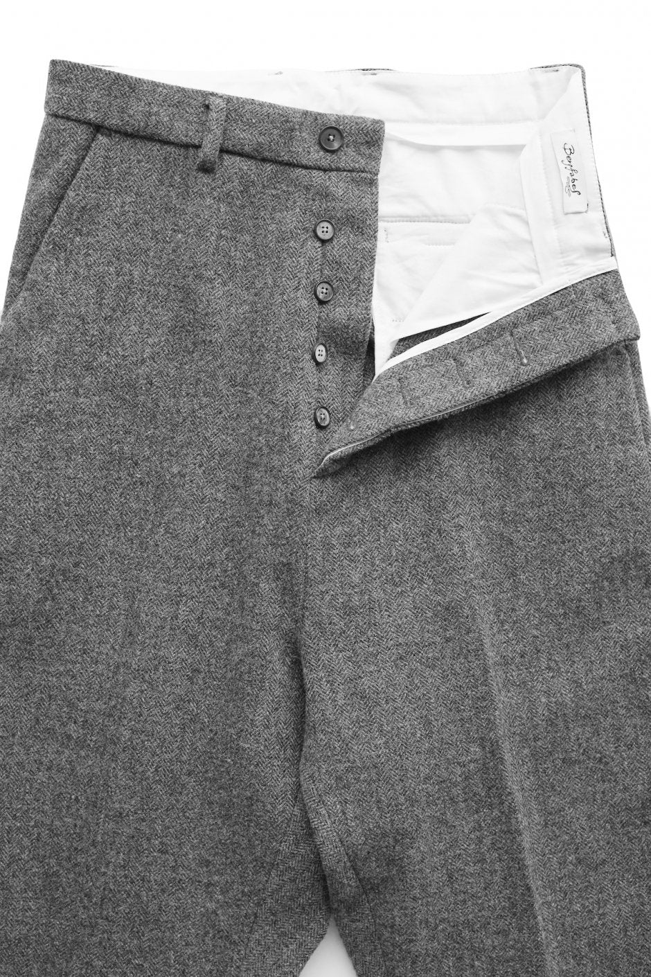 Bergfabel - TYROL PANTS - GRAY HERRINGBONE