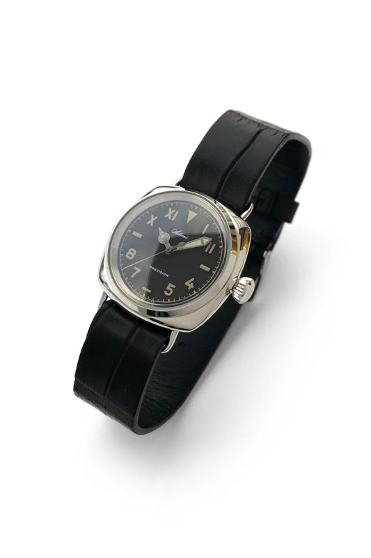 OLD JOE - ADVENT (WRISTWATCH) / - SILVER X BLACK EXOTIC LEATHER