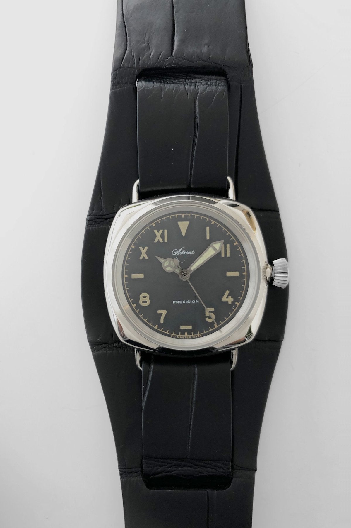 OLD JOE - ADVENT (WRISTWATCH) / - SILVER X BLACK EXOTIC LEATHER