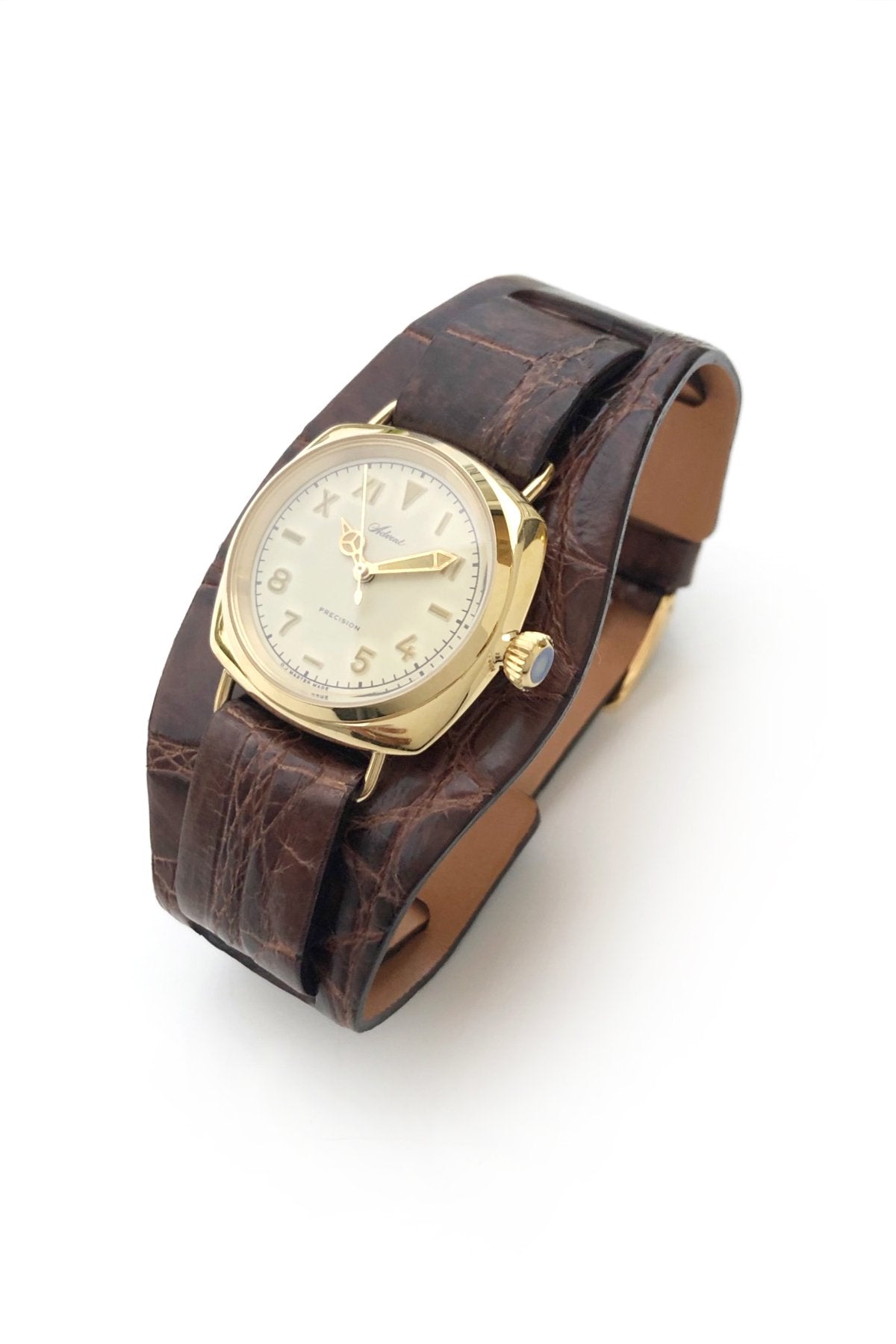 OLD JOE - ADVENT (WRISTWATCH) / - GOLD X ESPRESSO EXOTIC LEATHER