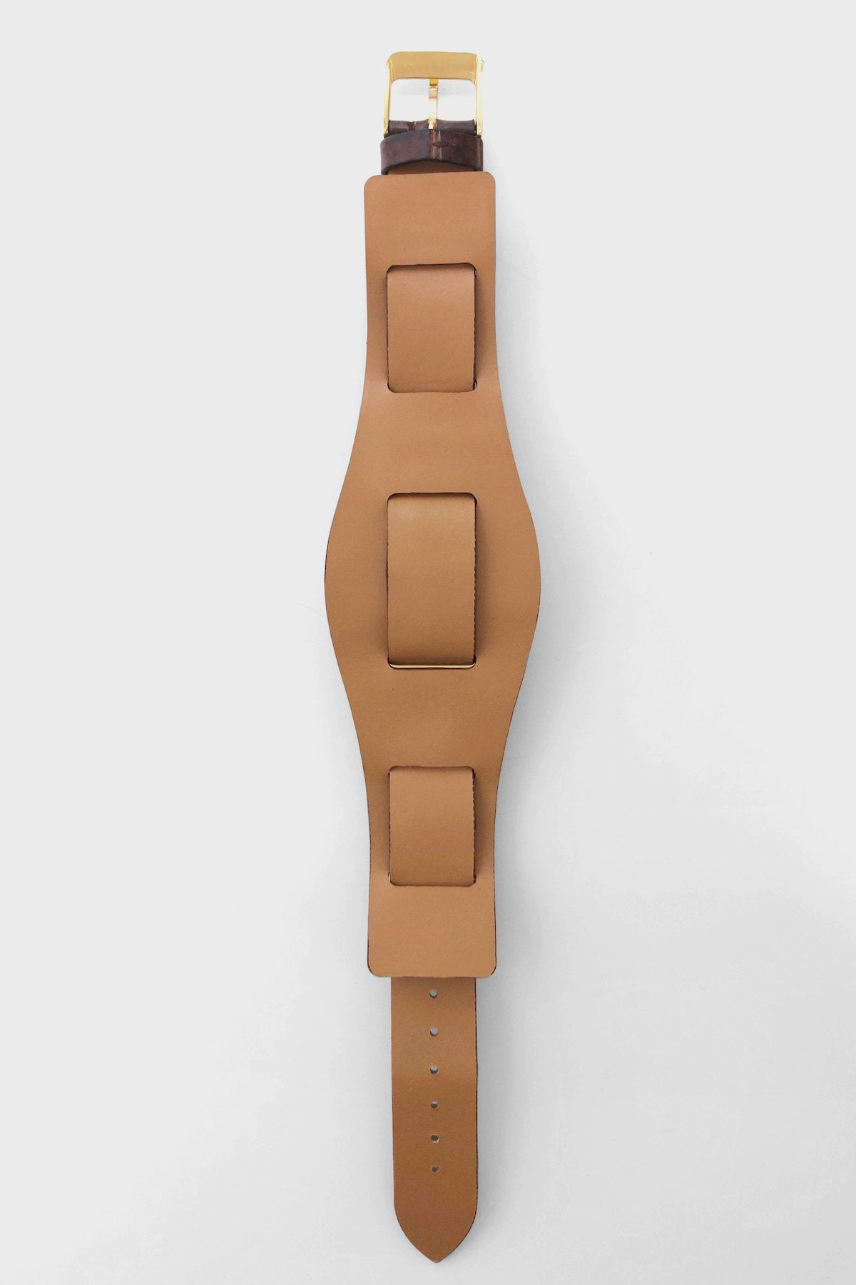 OLD JOE - ADVENT (WRISTWATCH) / - GOLD X ESPRESSO EXOTIC LEATHER