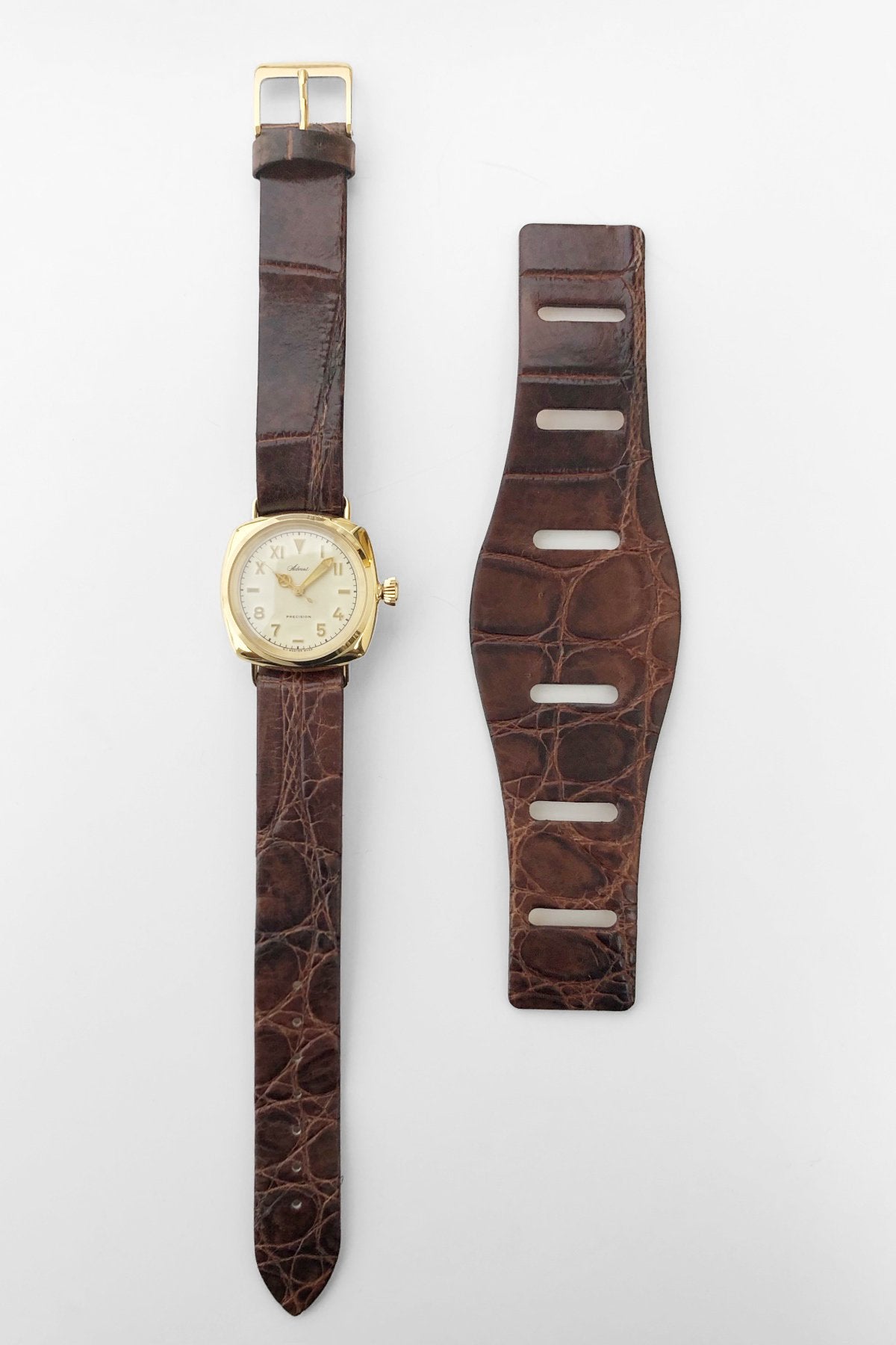 OLD JOE - ADVENT (WRISTWATCH) / - GOLD X ESPRESSO EXOTIC LEATHER