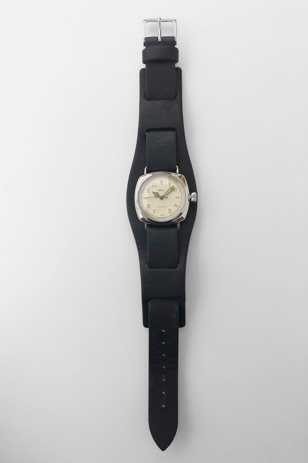 OLD JOE - ADVENT (WRISTWATCH) BADARASSI LEATHER / - SILVER x BLACK LEATHER