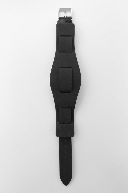 OLD JOE - ADVENT (WRISTWATCH) BADARASSI LEATHER / - SILVER x BLACK LEATHER