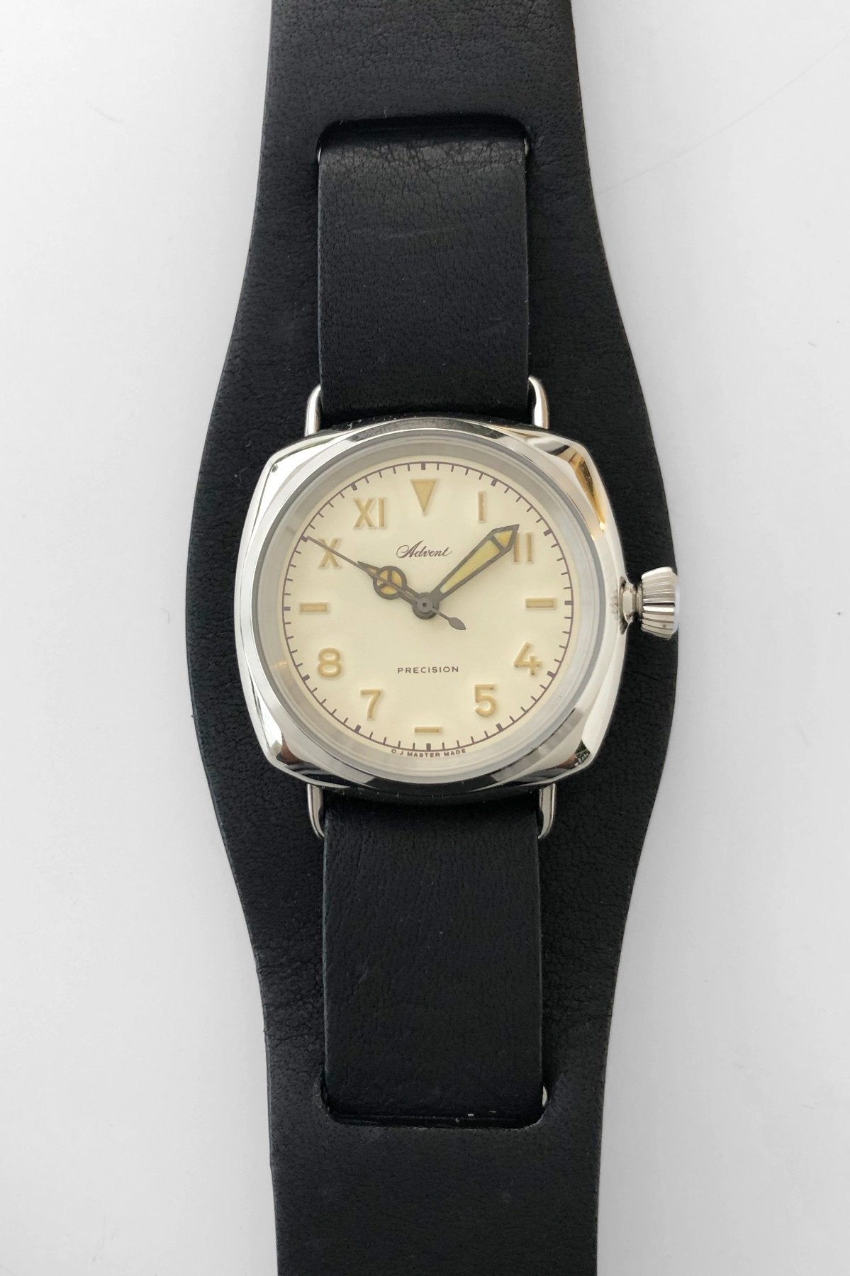 OLD JOE - ADVENT (WRISTWATCH) BADARASSI LEATHER / - SILVER x BLACK LEATHER