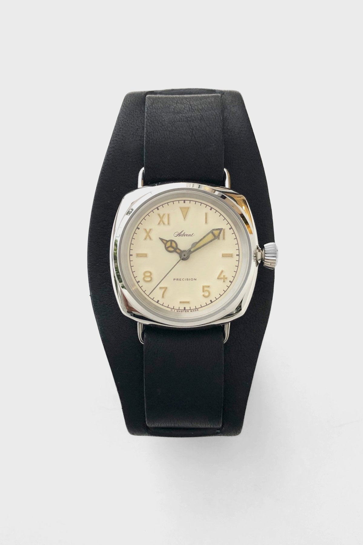 OLD JOE - ADVENT (WRISTWATCH) BADARASSI LEATHER / - SILVER x BLACK LEATHER