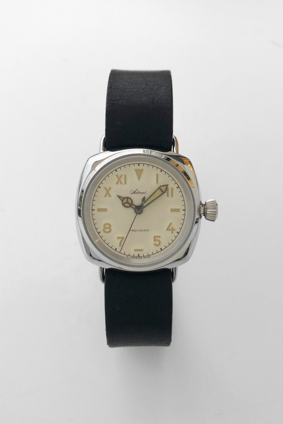 OLD JOE - ADVENT (WRISTWATCH) BADARASSI LEATHER / - SILVER x BLACK LEATHER