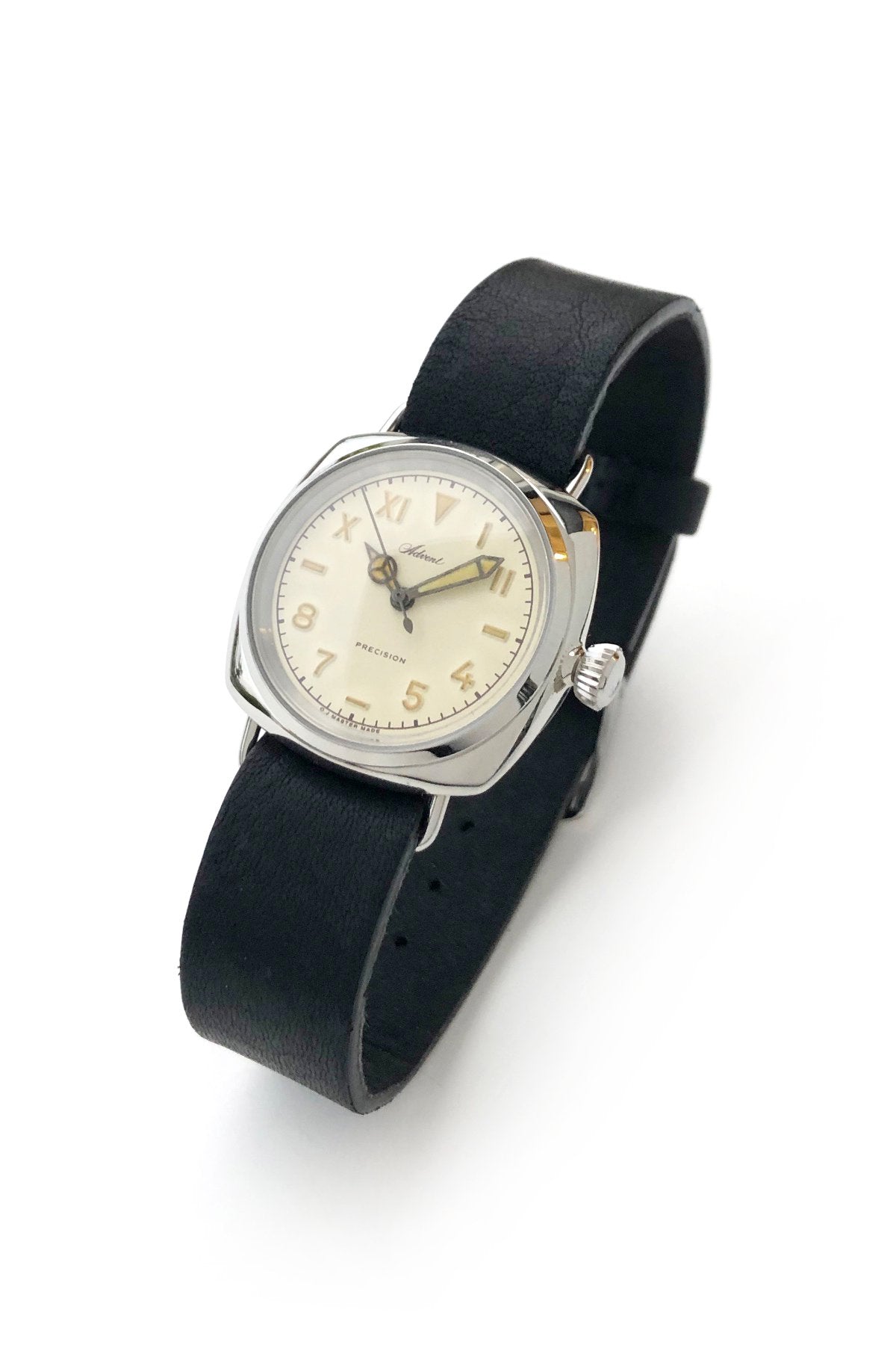 OLD JOE - ADVENT (WRISTWATCH) BADARASSI LEATHER / - SILVER x BLACK LEATHER