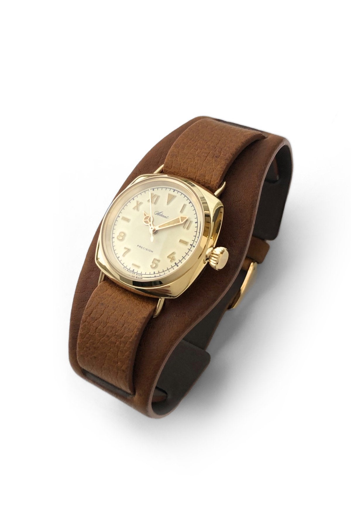 OLD JOE - ADVENT (WRISTWATCH) BADARASSI LEATHER / - GOLD x CHESTNUT LEATHER