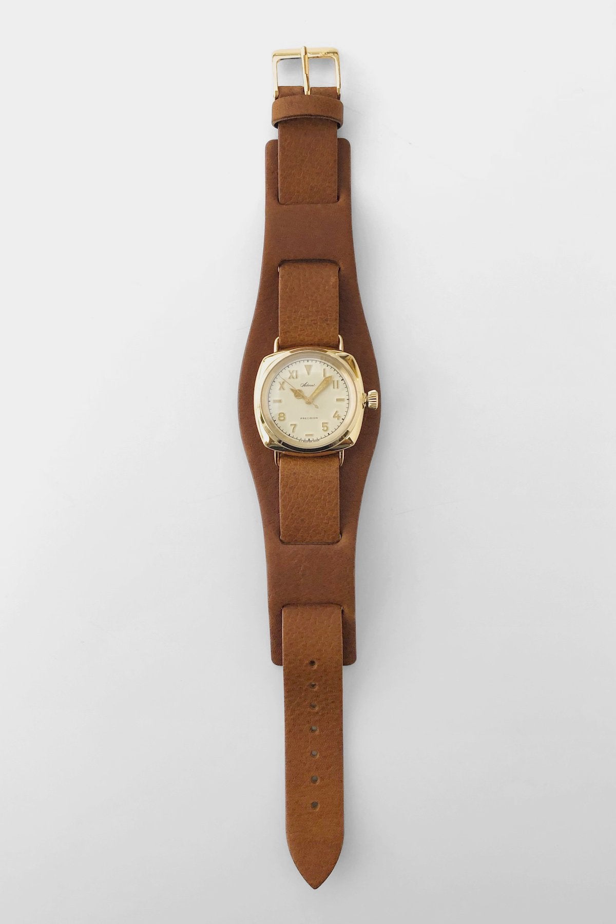 OLD JOE - ADVENT (WRISTWATCH) BADARASSI LEATHER / - GOLD x CHESTNUT LEATHER