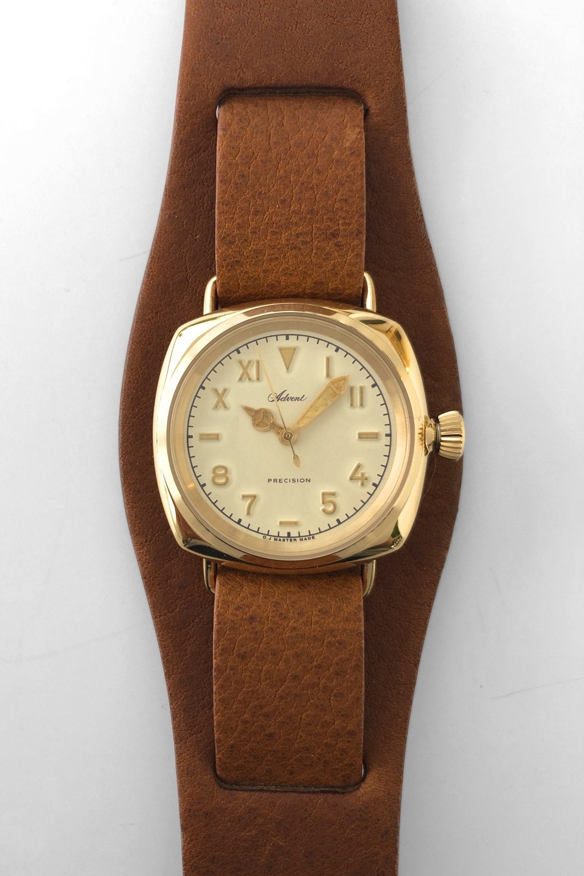 OLD JOE - ADVENT (WRISTWATCH) BADARASSI LEATHER / - GOLD x CHESTNUT LEATHER