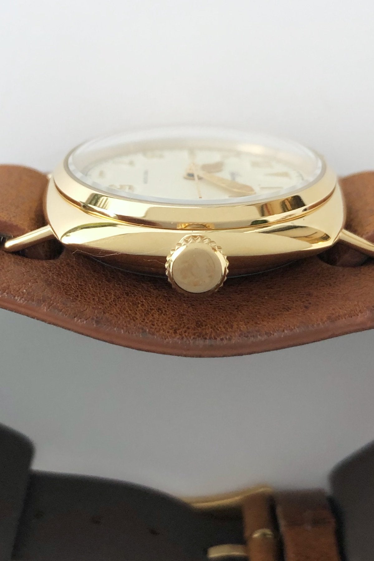 OLD JOE - ADVENT (WRISTWATCH) BADARASSI LEATHER / - GOLD x CHESTNUT LEATHER