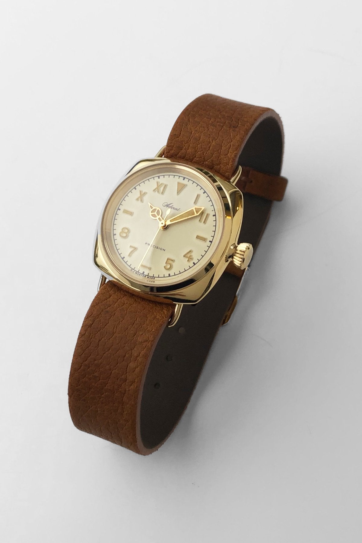 OLD JOE - ADVENT (WRISTWATCH) BADARASSI LEATHER / - GOLD x CHESTNUT LEATHER