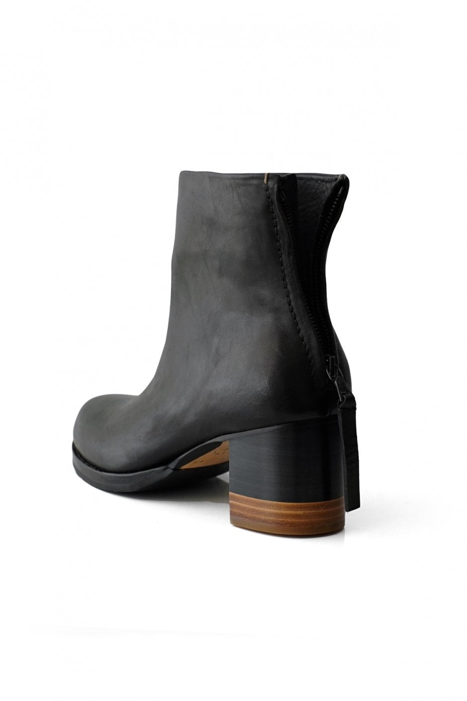 FEIT - BI-COLOR HEEL BOOT - BLACK