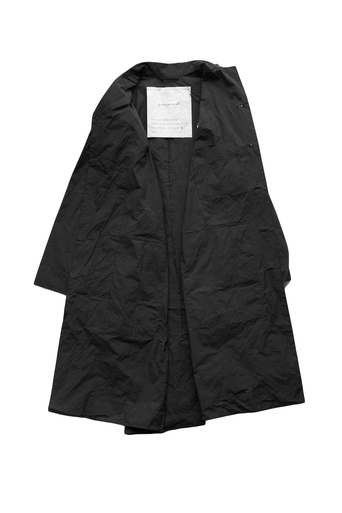 toogood - THE PHOTOGRAPHER COAT - PAPER CLOTH - FLINT