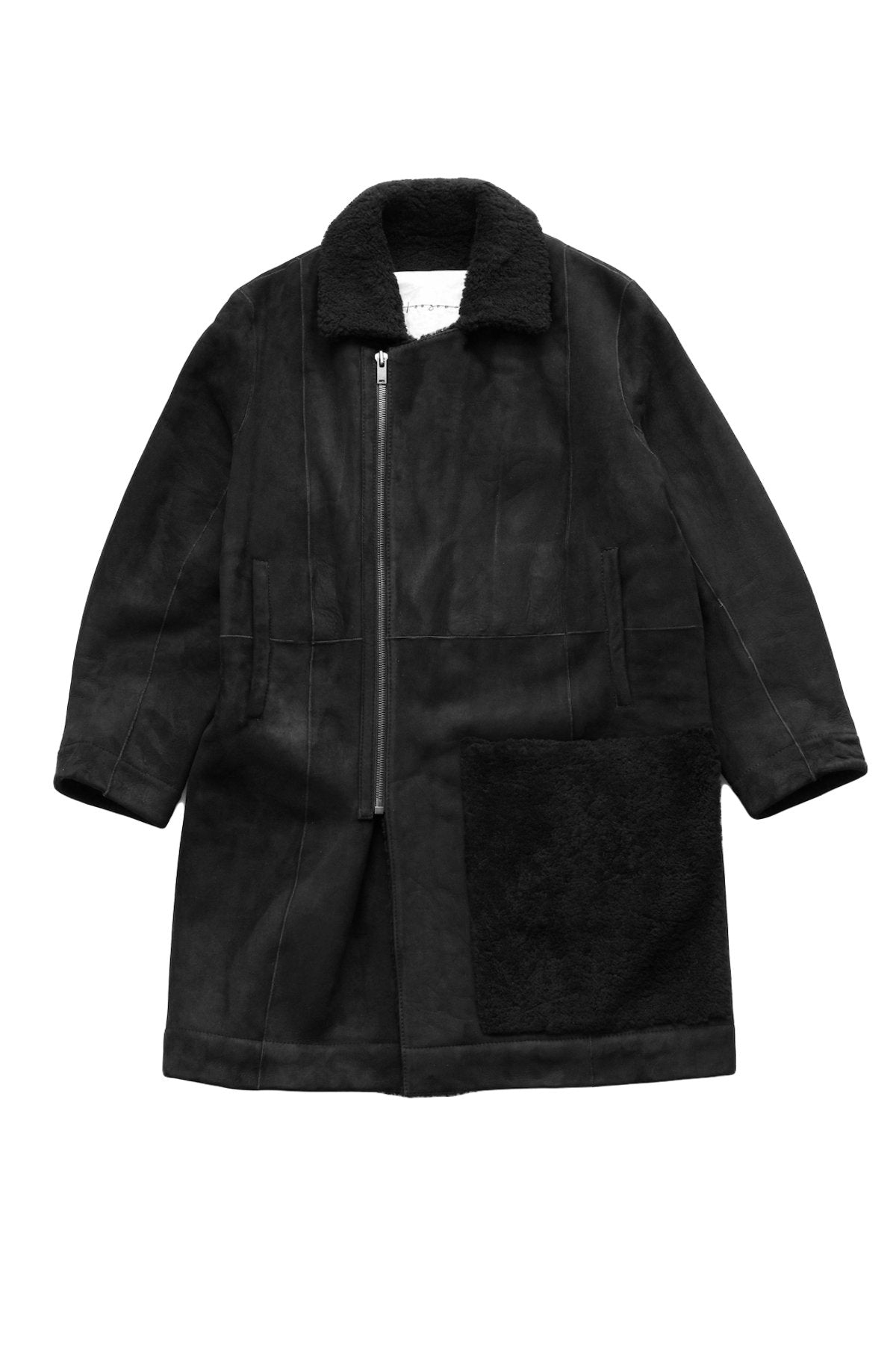 toogood - THE WELDER COAT - SHEARLING - FLINT