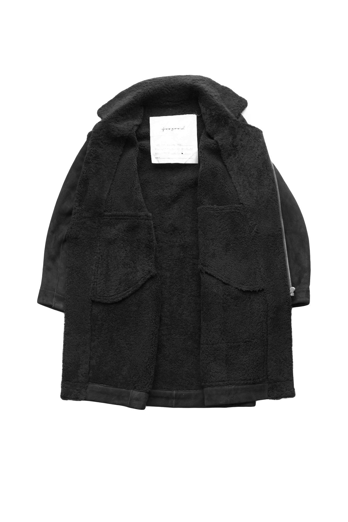 toogood - THE WELDER COAT - SHEARLING - FLINT