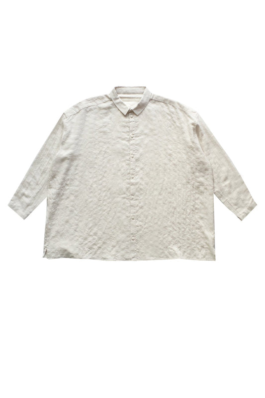 toogood - THE DRAUGHTSMAN SHIRT LONG - SOFT COTTON SHIRTING - CHALK