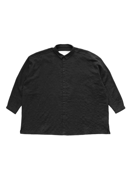 toogood - THE DRAUGHTSMAN SHIRT LONG - SOFT COTTON SHIRTING - FLINT