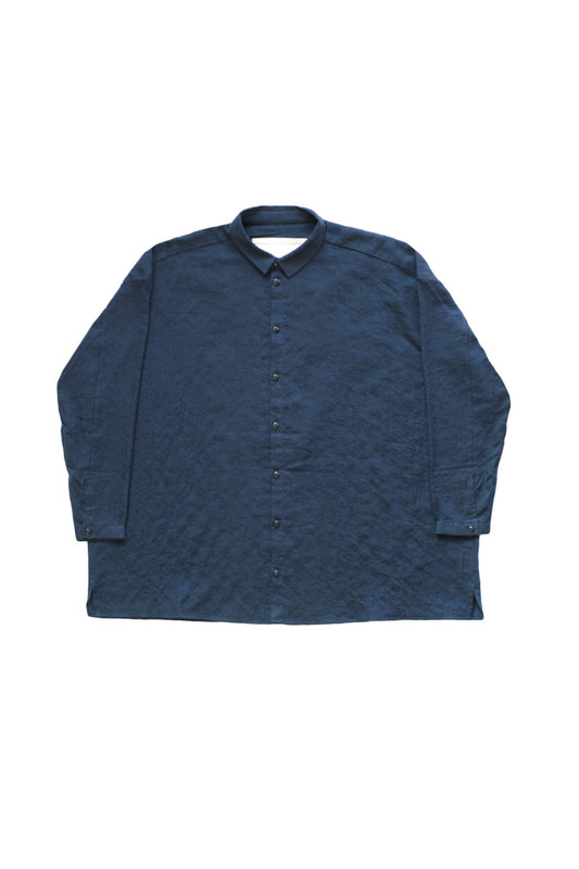 toogood - THE DRAUGHTSMAN SHIRT LONG - SOFT COTTON SHIRTING - INK