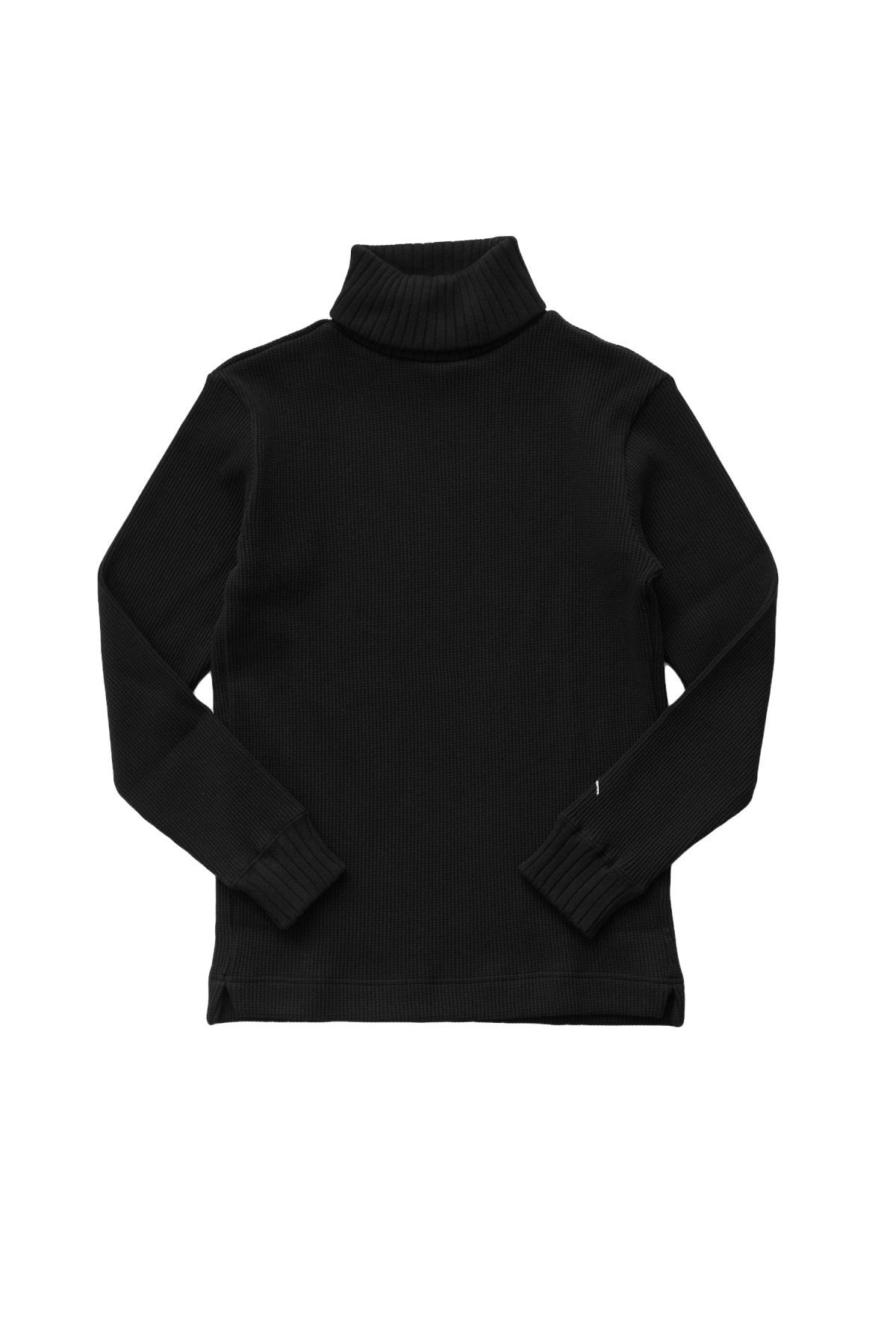 Nigel Cabourn - TURTLE NECK WAFFLE - BLACK