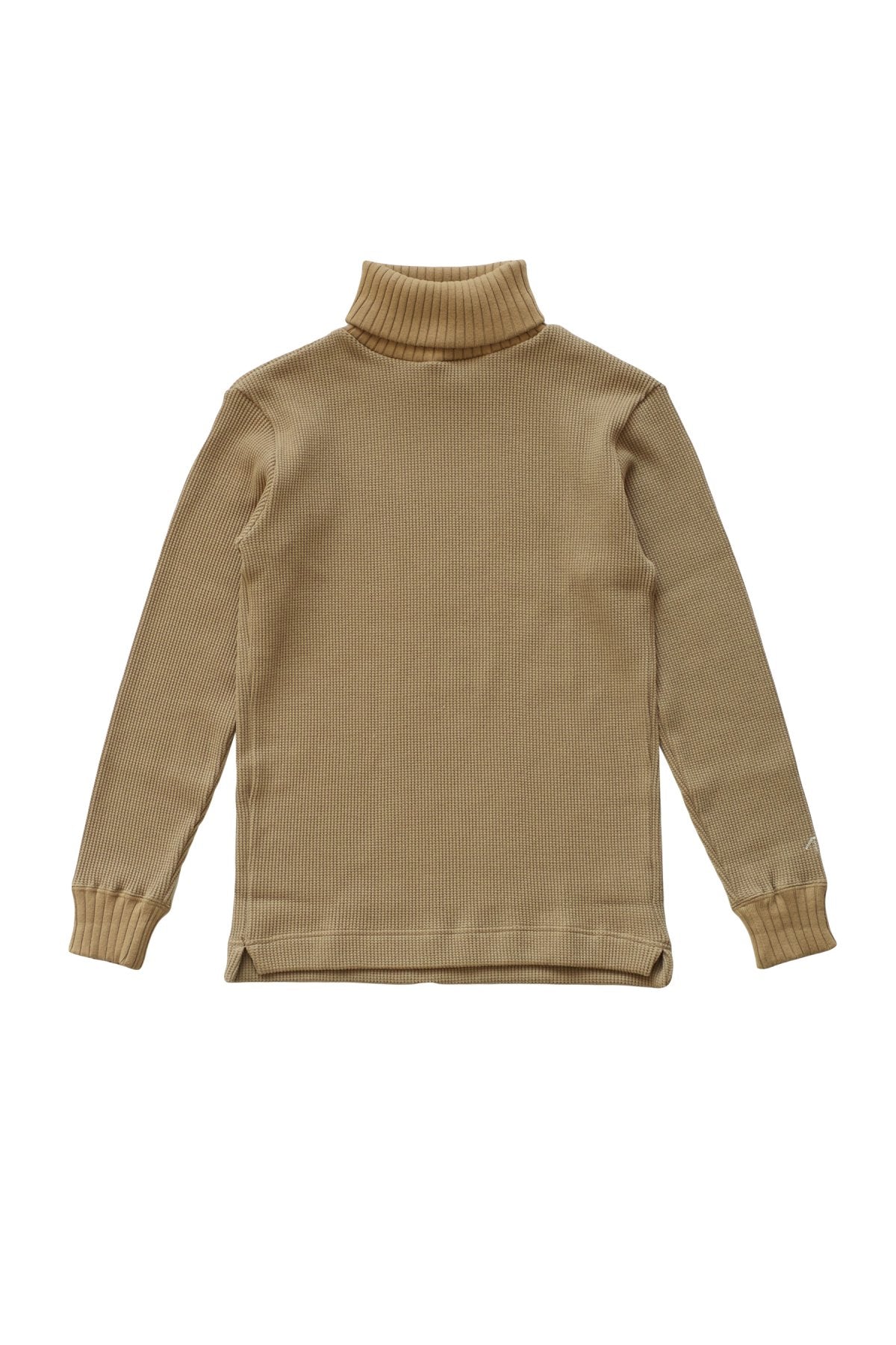 Nigel Cabourn - TURTLE NECK WAFFLE - CAMEL