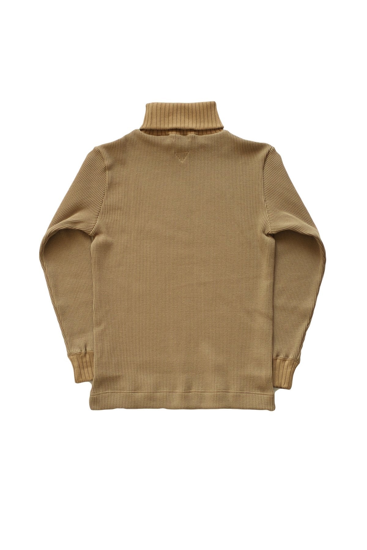 Nigel Cabourn - TURTLE NECK WAFFLE - CAMEL