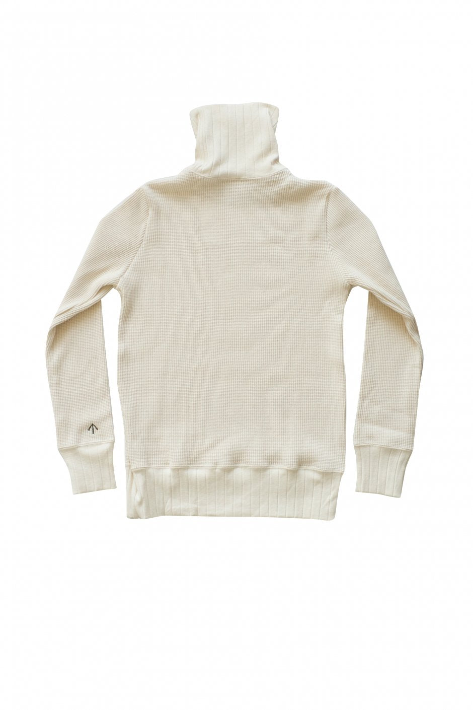 Nigel Cabourn woman - TURTLENECK BIG WAFFLE - IVORY