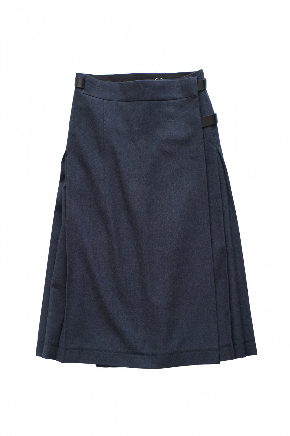 Nigel Cabourn woman - KILT SKIRT - WOOL SERGE - NAVY