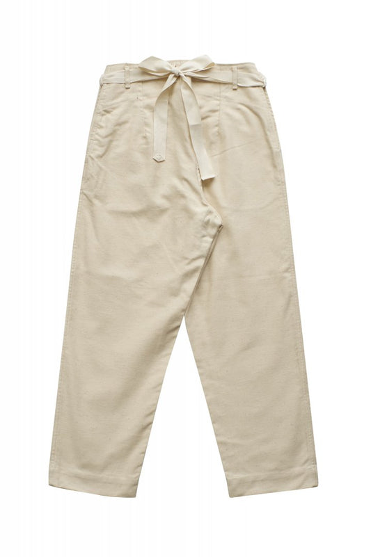 Nigel Cabourn WOMEN'S - DECK WORKER PANT MOLESKIN - IVORY