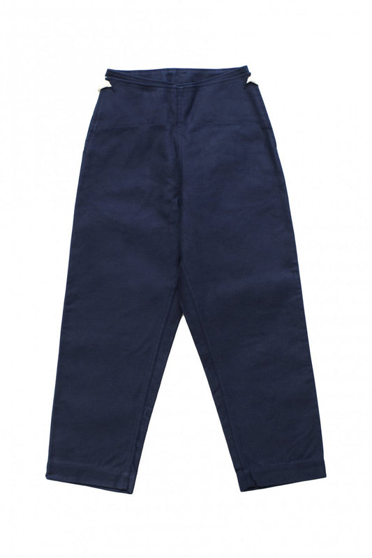 Nigel Cabourn WOMEN'S - DECK WORKER PANT MOLESKIN - NAVY