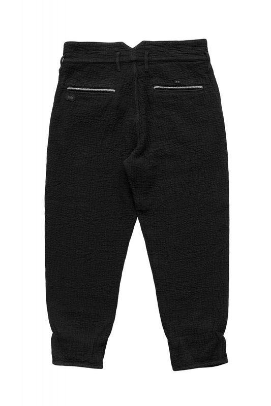 Porter Classic - SASHIKO GREASE PANTS - BLACK