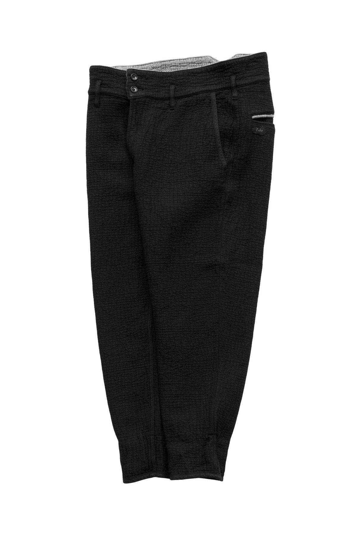 Porter Classic - SASHIKO GREASE PANTS - BLACK