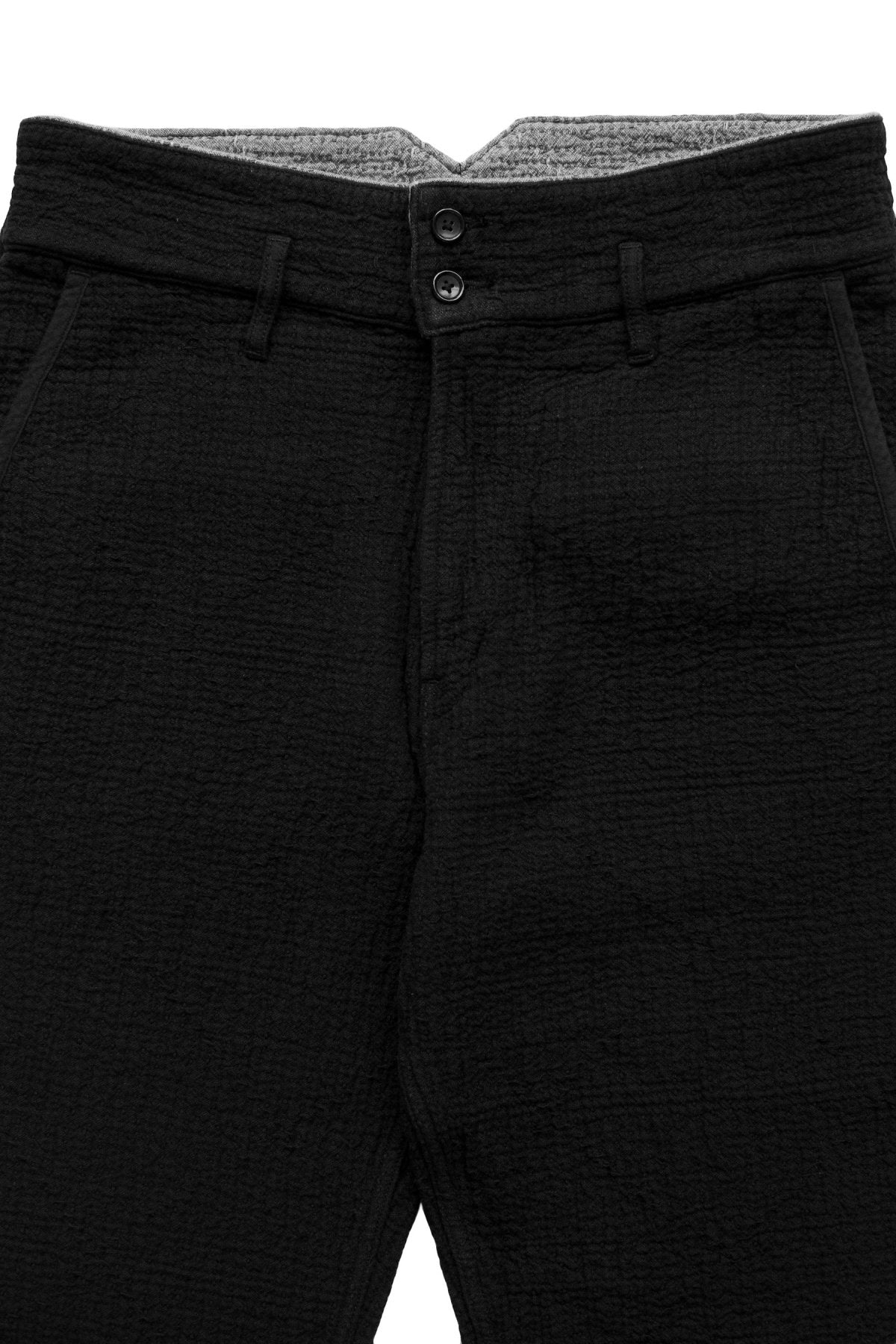 Porter Classic - SASHIKO GREASE PANTS - BLACK