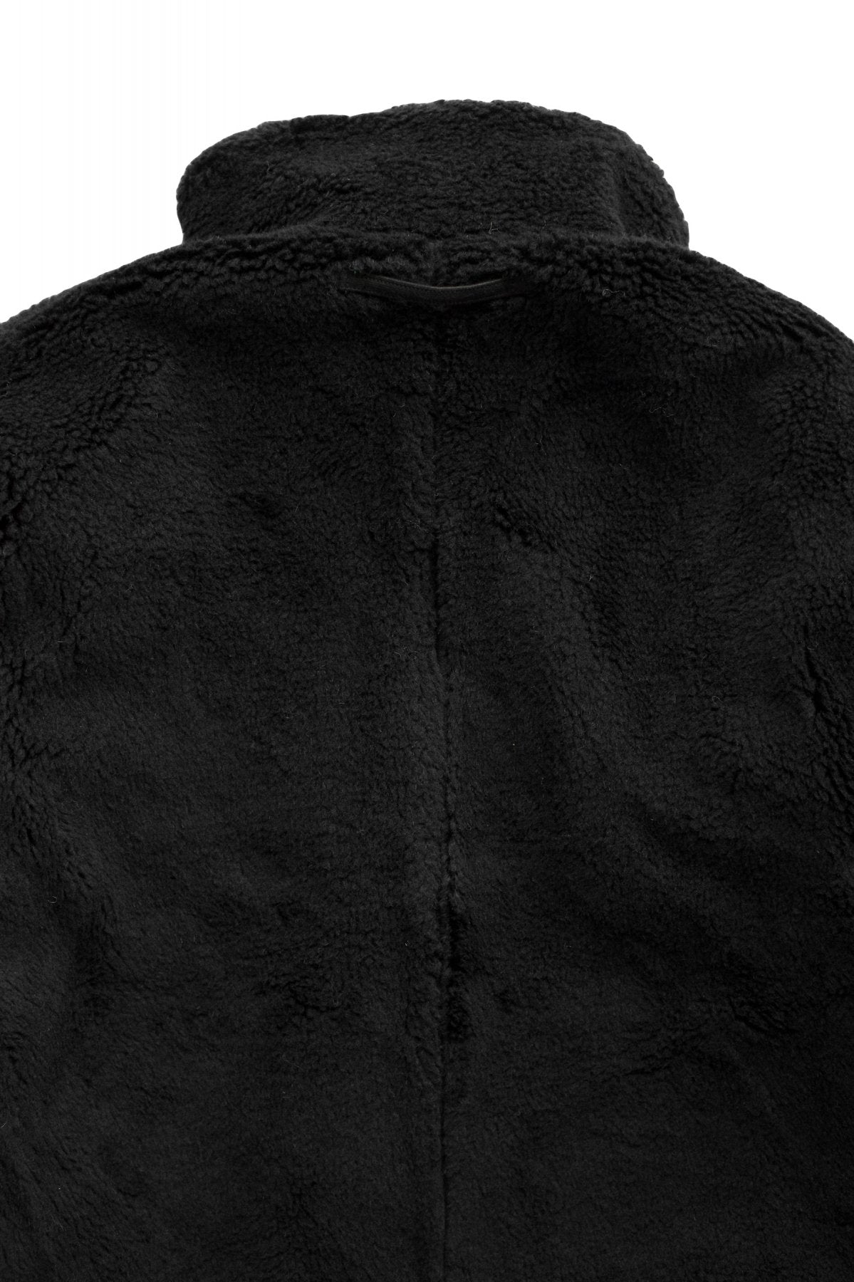 OLD JOE - ALPACA SHEARING AVIATOR JACKET - GRAPHITE