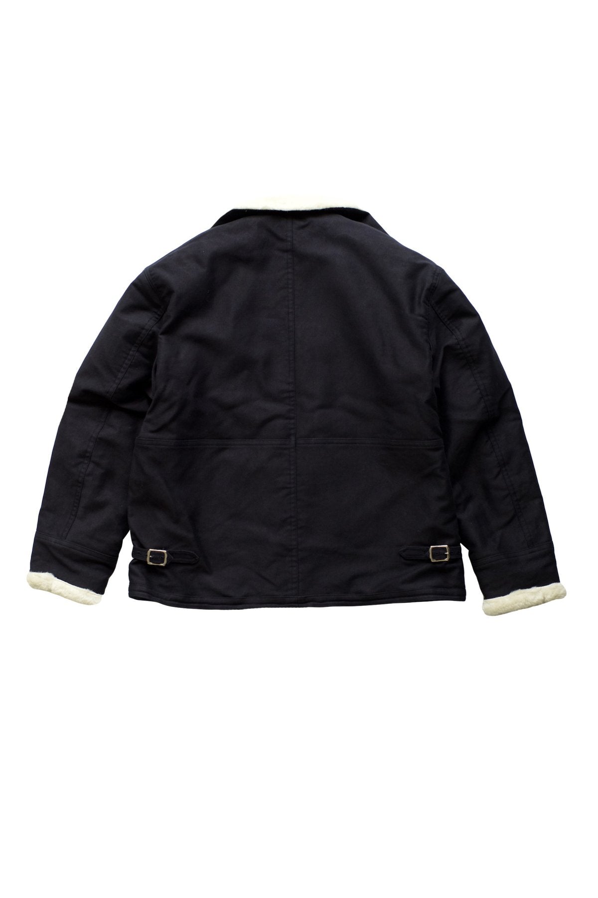 OLD JOE ★★★ - EXCLUSIVE ALPACA SHEARING AVIATOR JACKET - NAVY