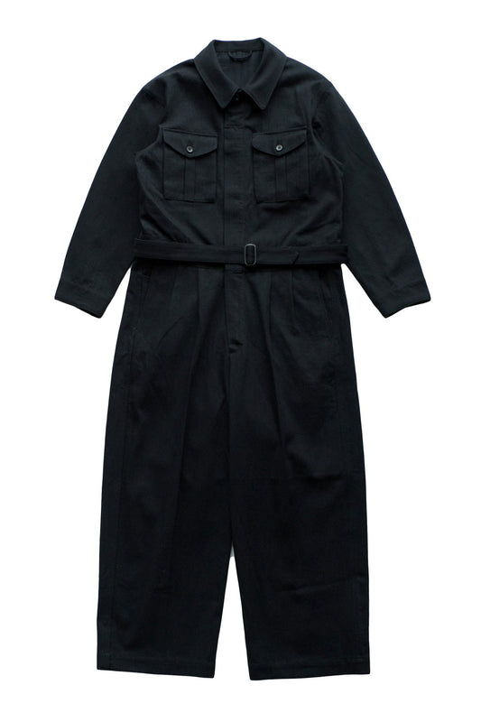 OLD JOE - BELTED DAPPER SUITS - BLACK DENIM