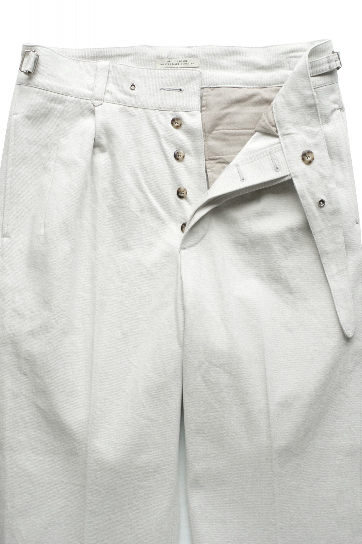 OLD JOE - SIDE BUCKLE GRUKHA TROUSER - SNOW