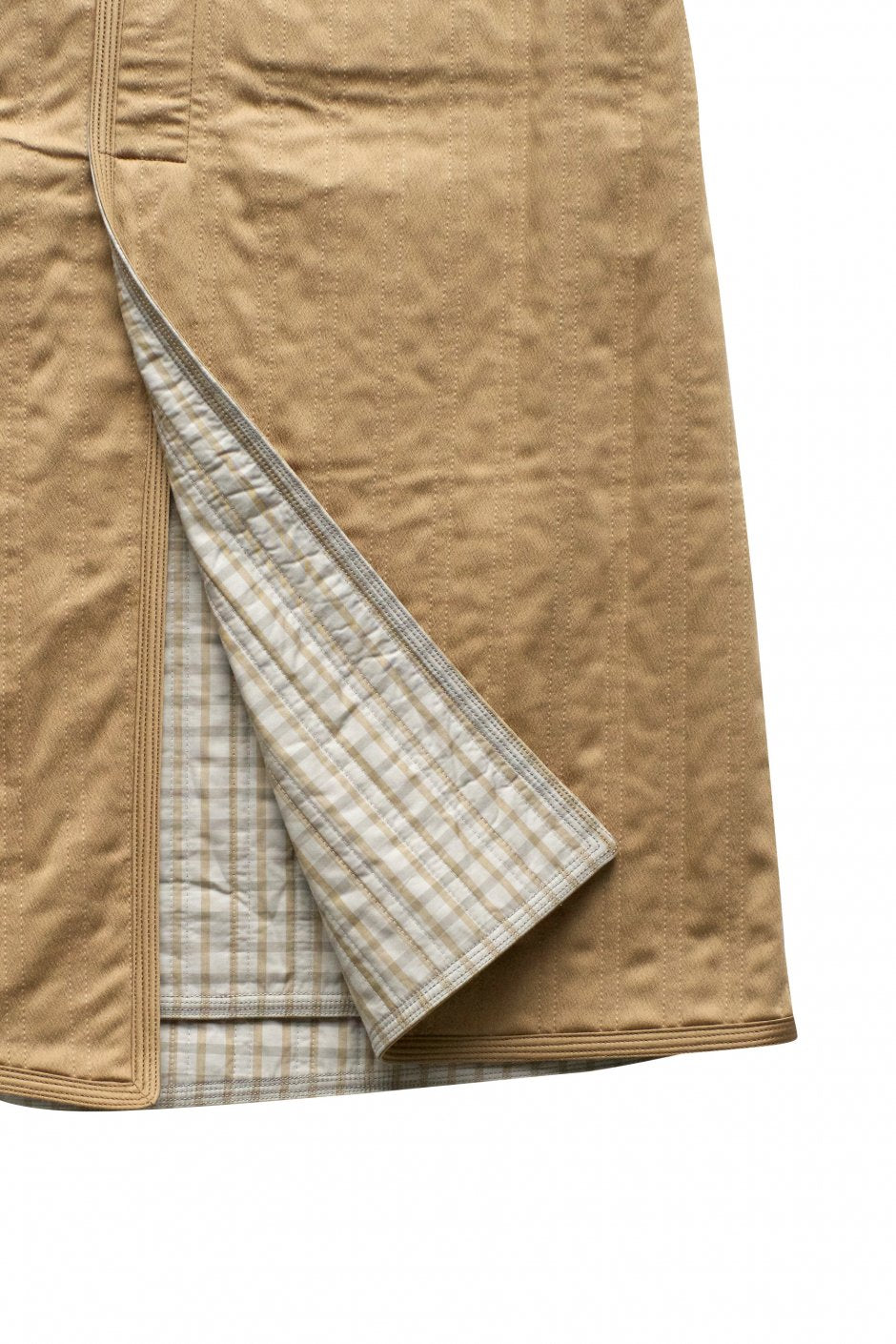 WRYHT - REVERSIVLE QUILT SKIRT - WHEAT