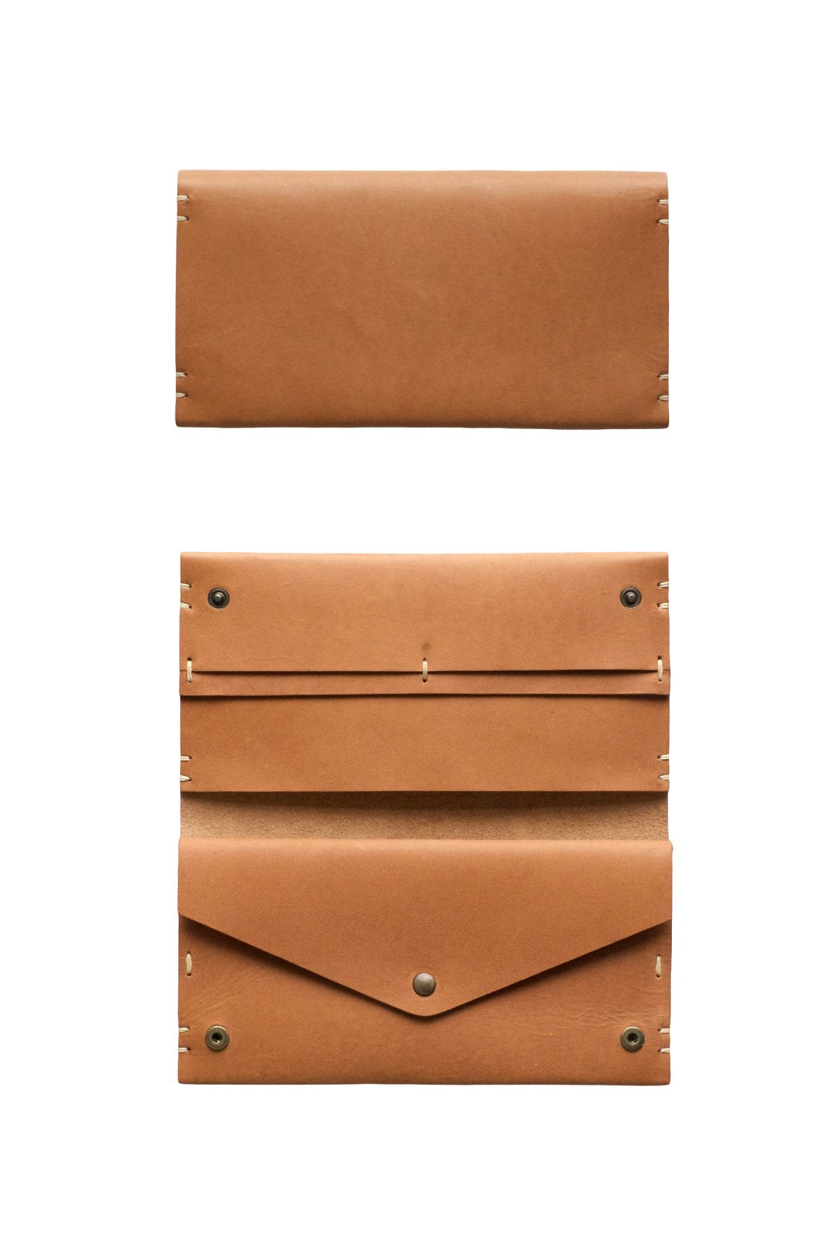 FEIT - HAND SEWN RECTANGLE BIFOLD - TAN