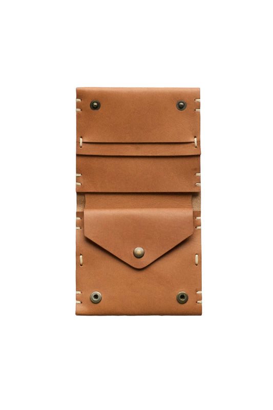 FEIT - HAND SEWN SQUARE BIFOLD - TAN