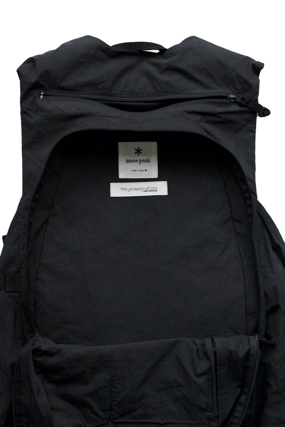 TDS × Snow Peak TRANSFORM VEST BAG - BLACK