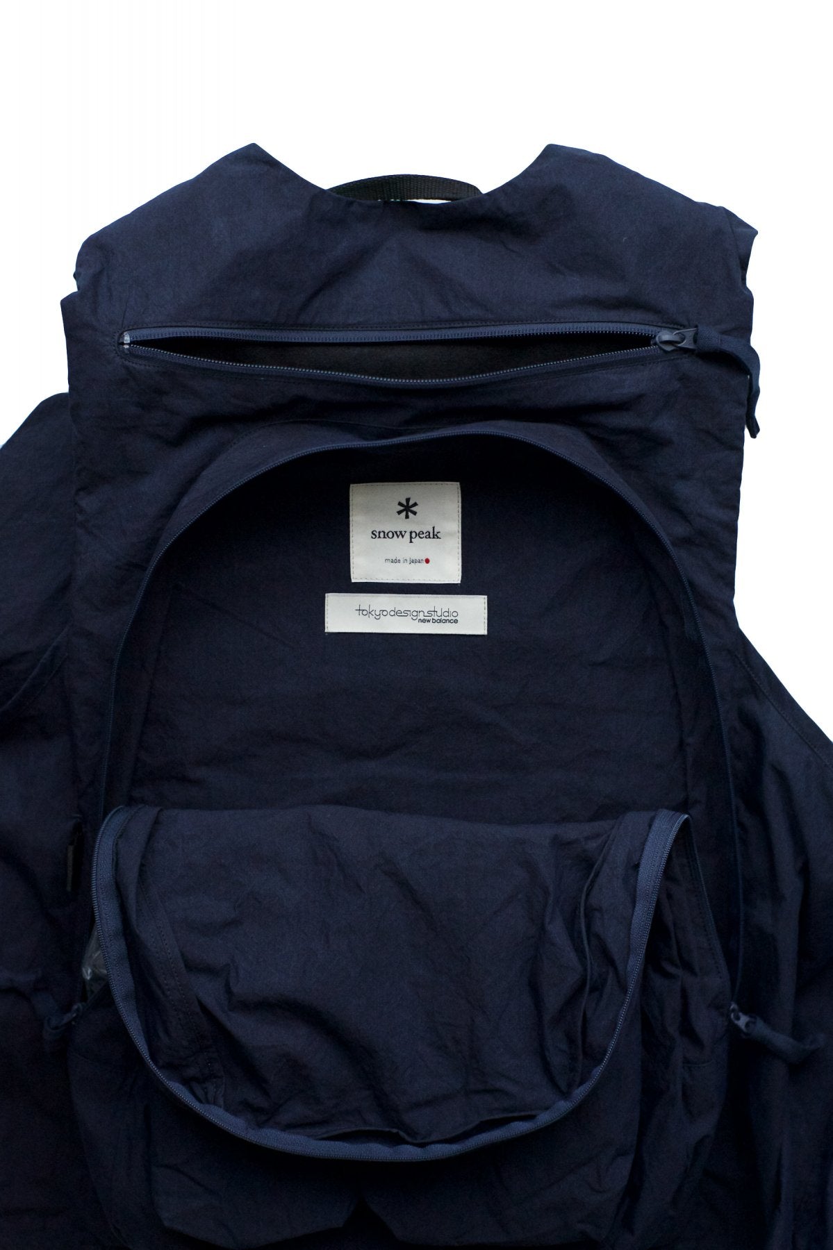 TDS × Snow Peak TRANSFORM VEST BAG - INDIGO