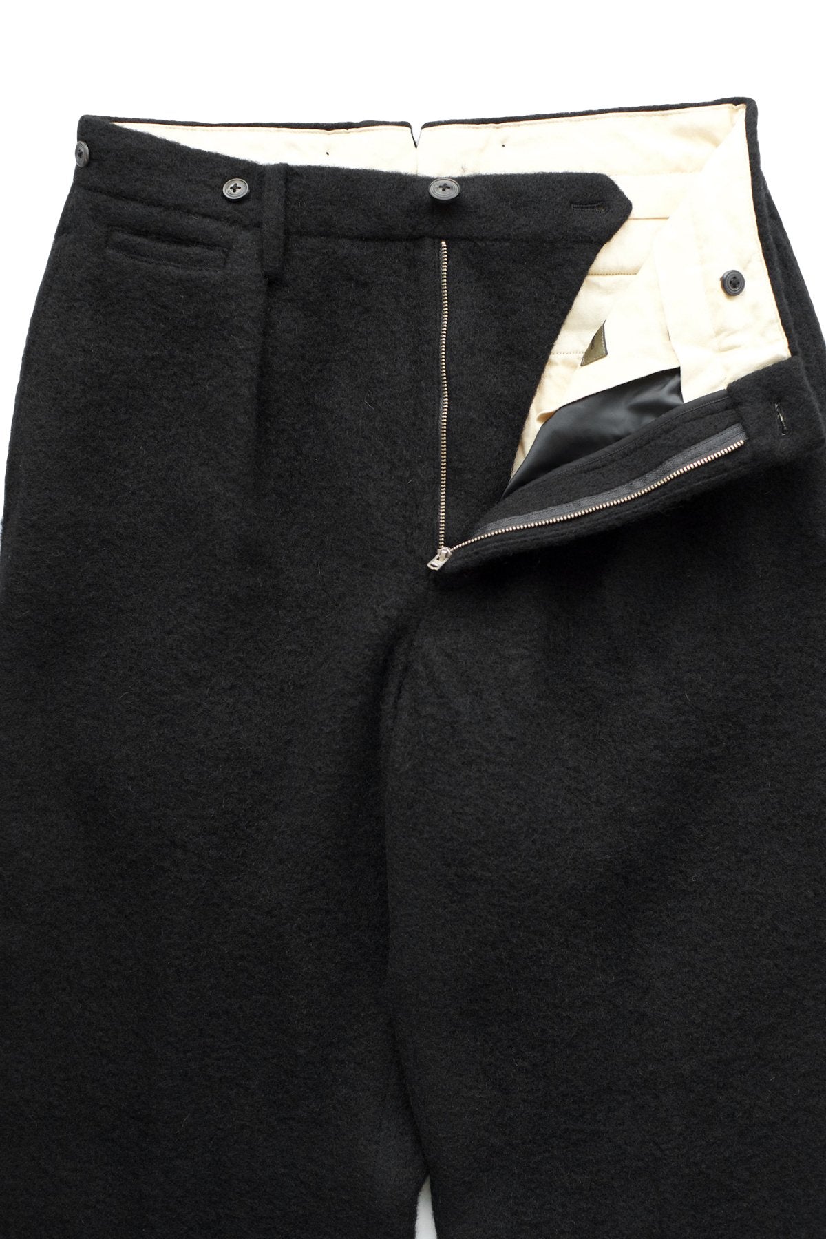 Nigel Cabourn - MEDICAL PANT WASHABLE WOOL - BLACK